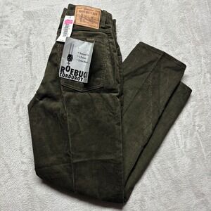 VTG‎ Roebucks Sears Corduroy Jeans NWT Men's 32x30 (Fits 31x30) Olive Green NEW